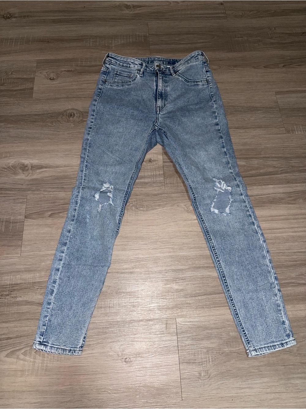 H&M Light Blue Denim Curvy Jeggings